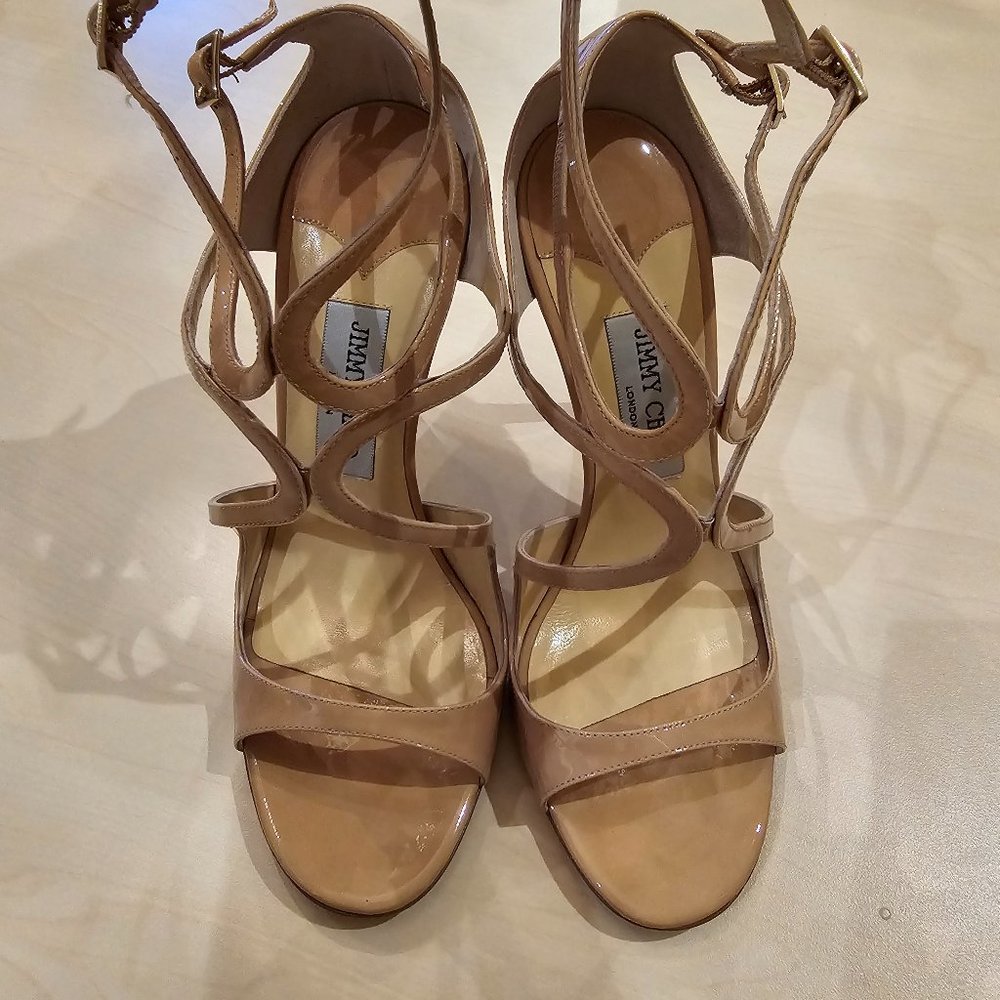 Jimmy Choo Nude Strappy Sandals